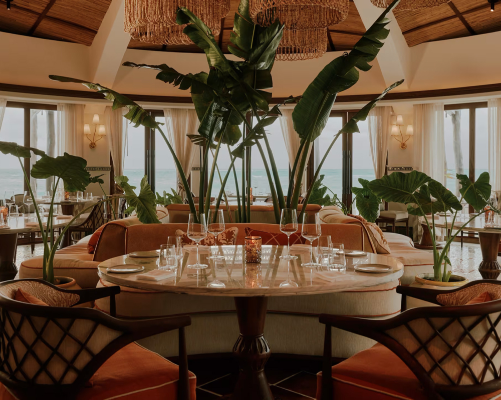 Woodend Restaurant at the Maroma Belmond Hotel in Riviera Maya, Mexico
