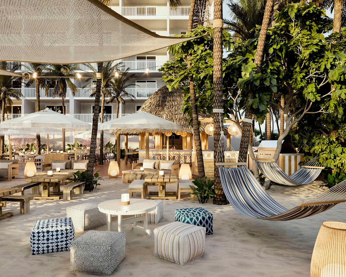 Salty's Beach Lounge at the Tradewinds Island Resort in St. Pete, FL